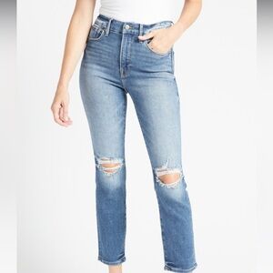 Good American Good Legs Stovepipe Blue673 Size 2/26 EUC J0316